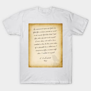 cs lewis quote, My argument was T-Shirt